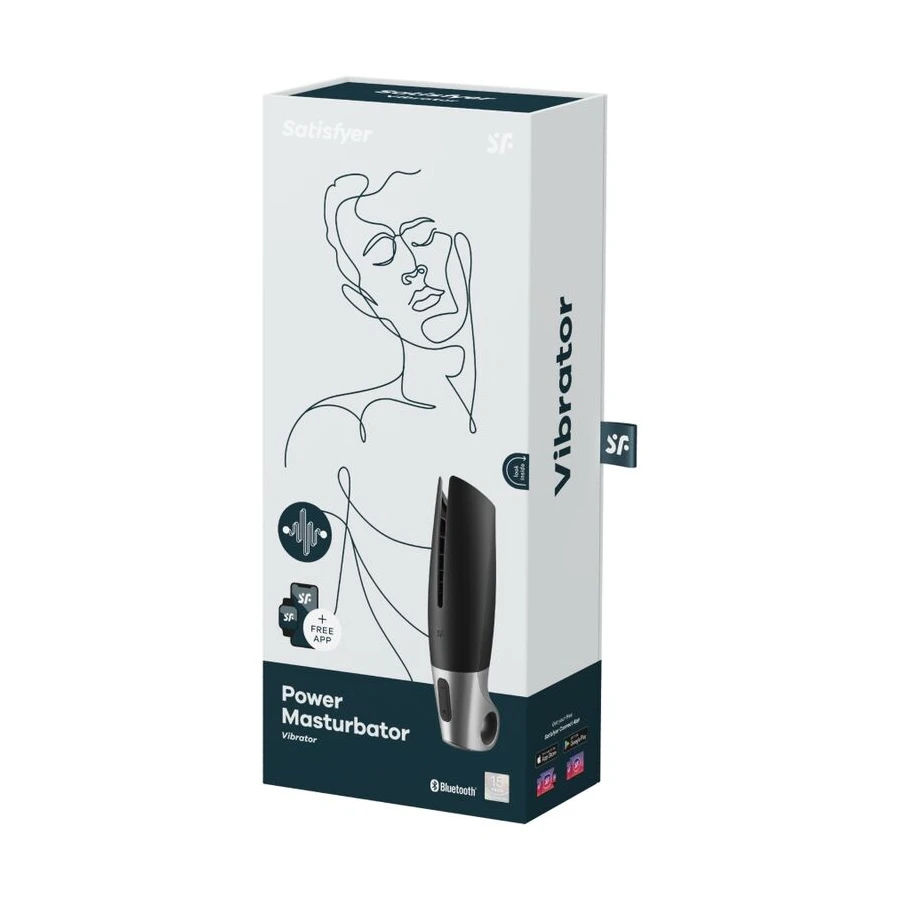 SATISFYER - MASTURBATEUR PUISSANT NOIR